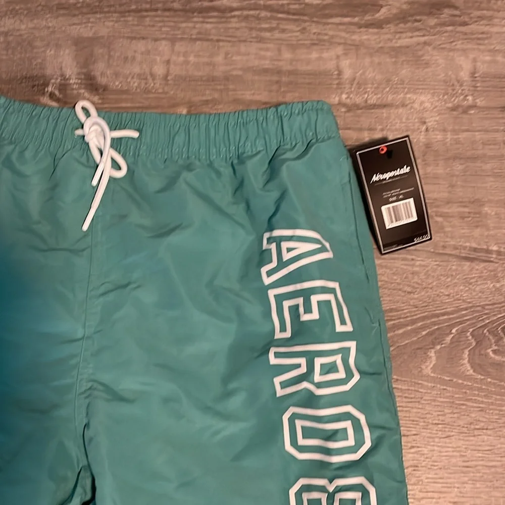 NWT teal Aeropostale xl swim drawstring trunks